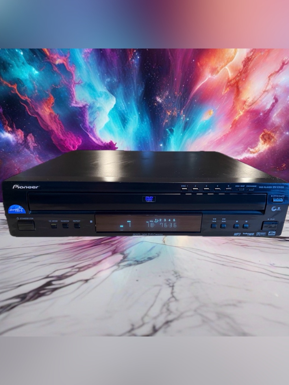 Vintage Pioneer DV-C505 DVD & CD Player 5 Disc Changer High Fidelity Serviced🔥